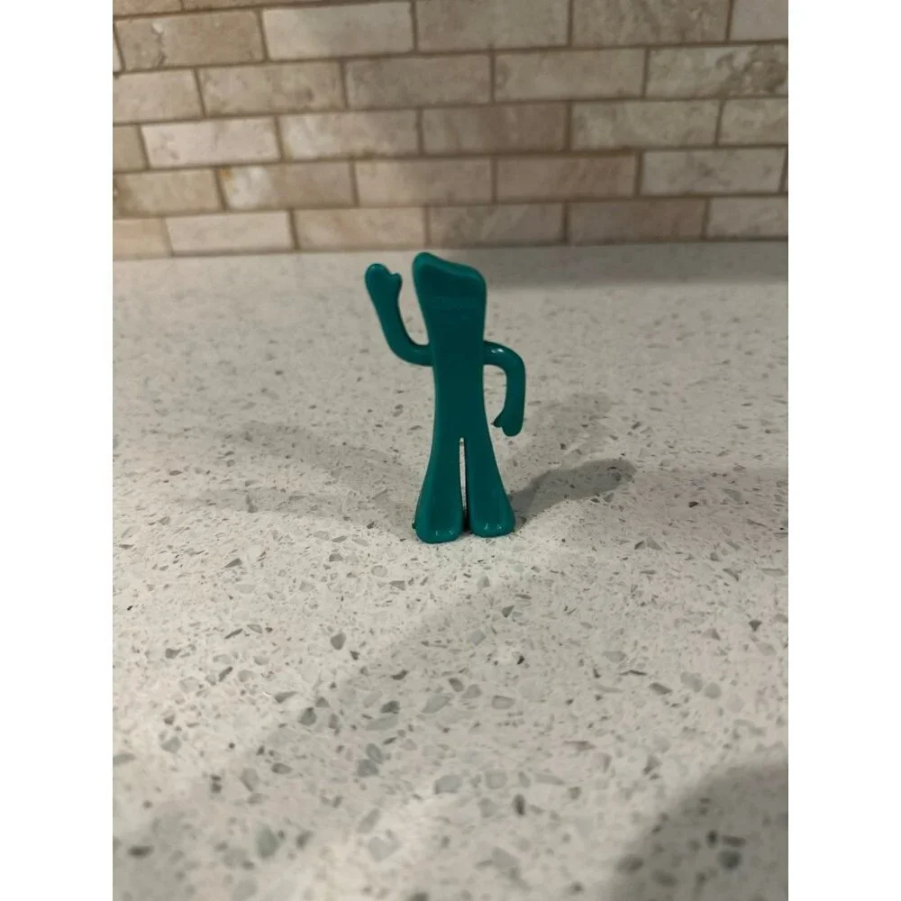 Vintage 2 3/4 inch Bendable Gumby Figure Prema‎ Toy Co. Bendy Figurine Waving